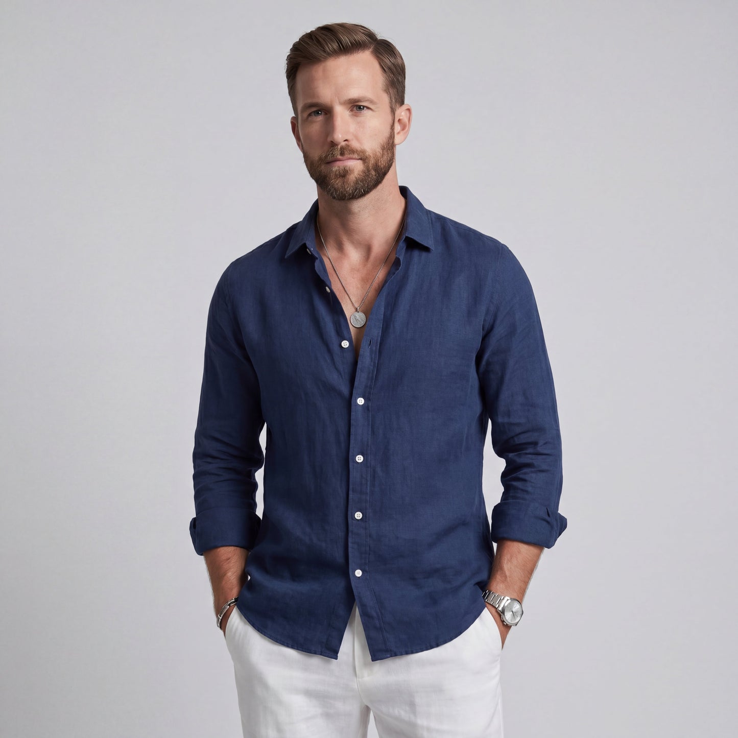 BARI | CAMISA VERANIEGA DE CORTE HOLGADO