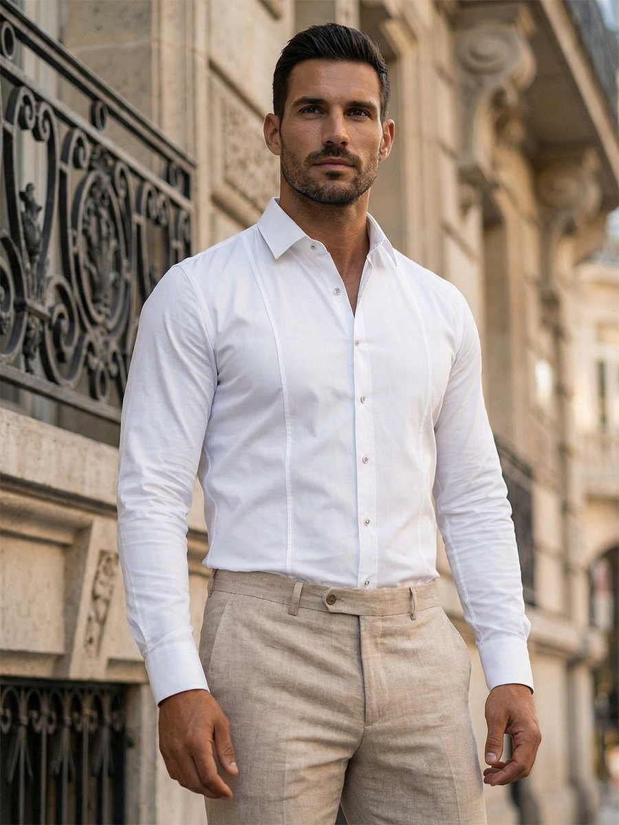 BULL - Camisa elegante de manga larga